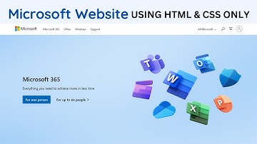 How To Make Website Using HTML And CSS | Microsoft Website Using HTML AND CSS in Hindi/Urdu