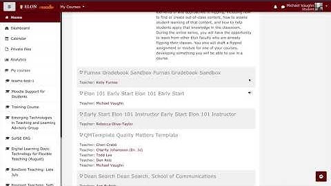 Tips for Finding Your Courses in Moodle
