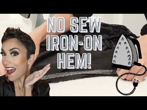 No Sew Hack for Shortening Sleeves Using Iron-On Hemming Tape - what jess  wore