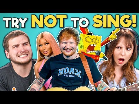 College Kids React To Try Not To Sing Along Challenge (Ed Sheeran, Nicki Minaj, Marshmello)