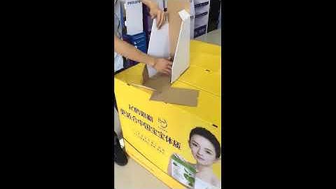 Caiyijie Printing Cardboard Display Shelves Small Counter Display Installation