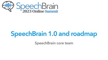 SpeechBrain 1.0 and Roadmap