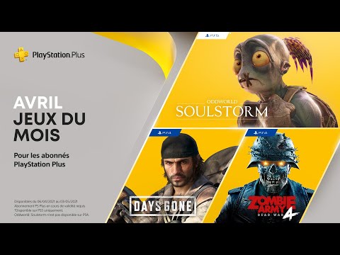 PlayStation Plus | Avril 2021 | Days Gone, Oddworld: Soulstorm et Zombie Army 4: Dead War | PS5, PS4