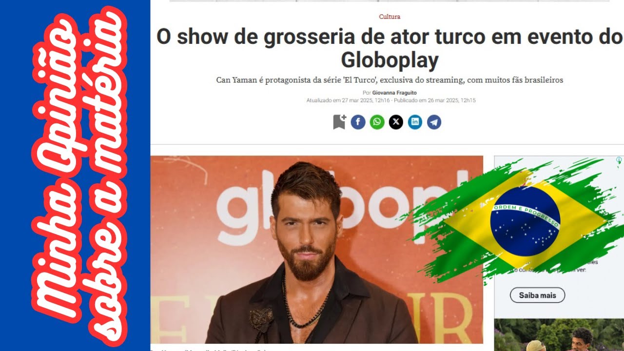 Can Yaman no Rio - De acordo com Revista Veja, ele foi grosseiro com a imprensa . O que houve?