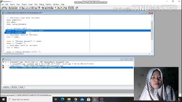 Cara penulisan tipe data dan variabel pada program aplikasi Borland C++