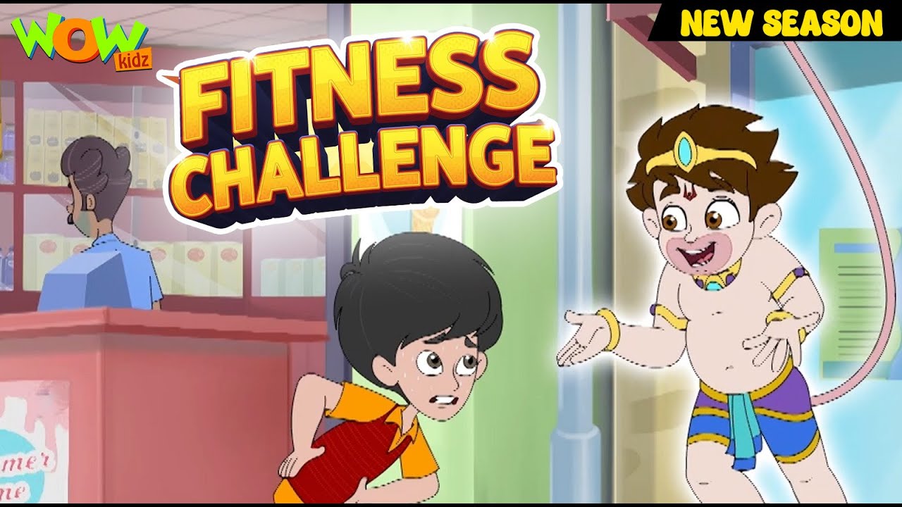 Fitness Challenge | Selfie with Bajrangi | Full Episode | Season 01 | Animation Wow Kidz 