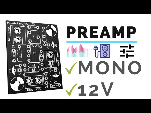 Producciones Rek, Diagramas y Electronica: Preamplificador