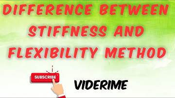 Difference between Stiffness method and Flexibility method || viderime