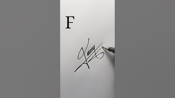 F simple signature art #art #signaturelearn #calligraphyart