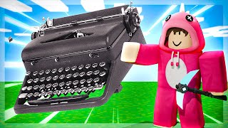 I BEAT Bedwars With A TYPEWRITER... (ROBLOX BEDWARS)