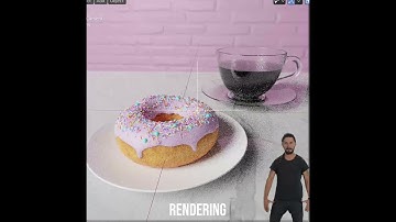 DONUT AND COFFEE//FIRST BLENDER PROJECT//BREAKDOWN :)