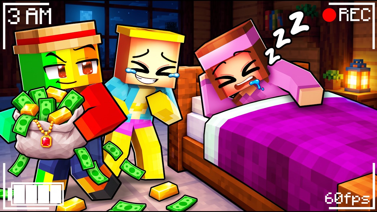 Nos PARENTS sont devenus RICHES, je les CAMBRIOLE sur Minecraft !