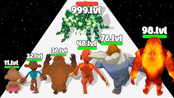 LEVEL UP INSECT EVOLUTION RUN - Satisfying Apes Spider Run Dino Snake Evolution Run 3d Android,iOS