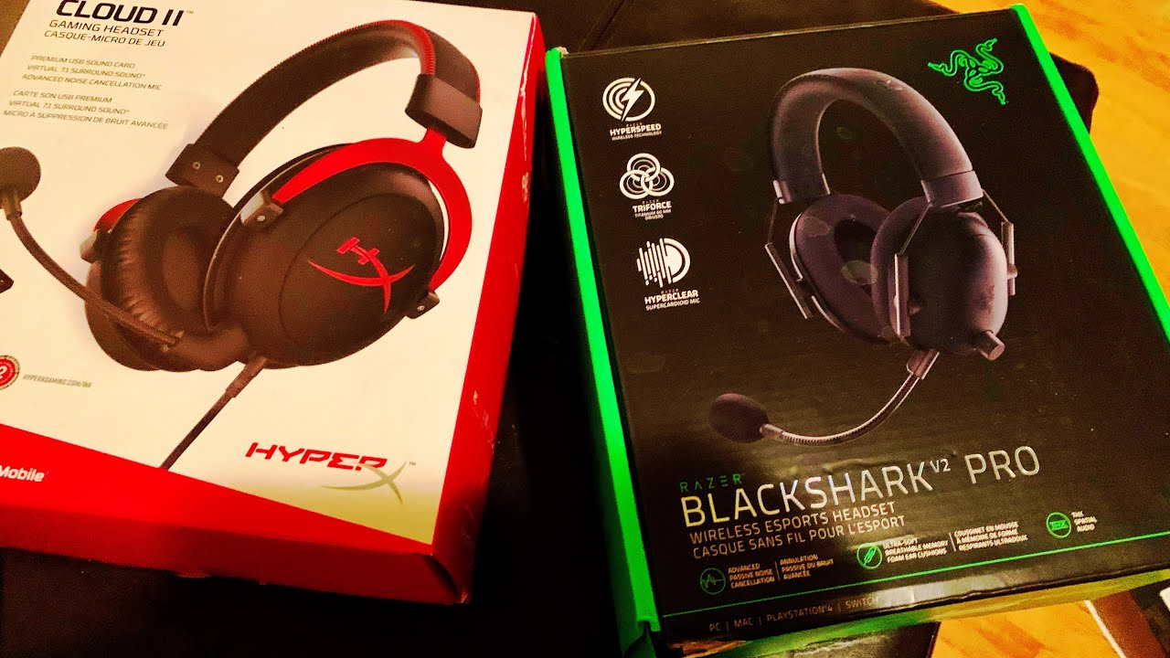 Headset review! HyperX Cloud2 vs. Razer Blackshark v2 PRO YouTube