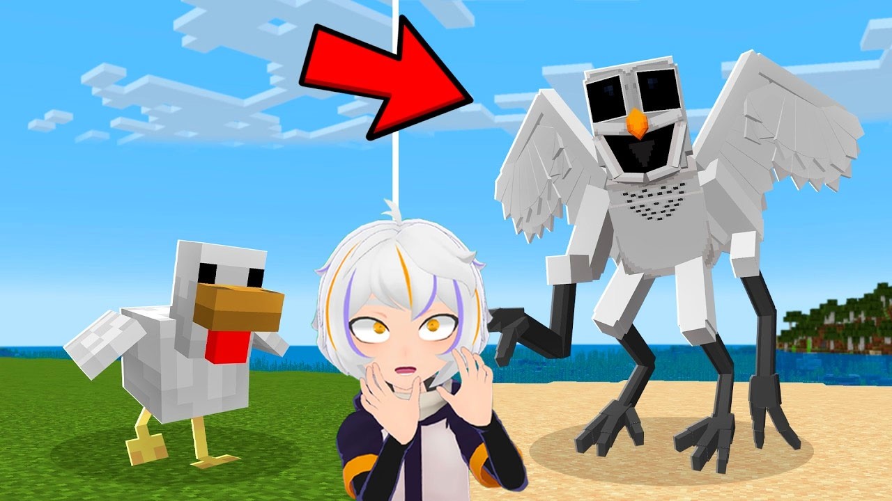 Transforme los MOBS en 99 NOCHES EN EL BOSQUE en Minecraft | ChuyMine REACCIONA a Jakinho Perro