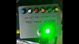 Too many knobs October 25