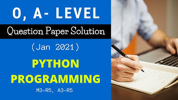NIELIT Question Paper Solution | Python Programming | IT O, A Level | JAN 2021| p-1