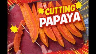 🥭✨ Cutting Open a Fresh Papaya Net Worth