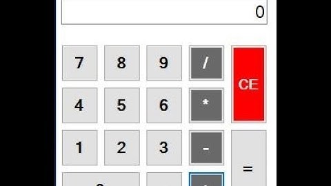 Creating simple Calculator in Visual Studio for beginners