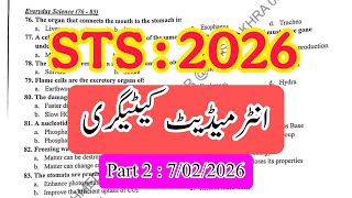 Todays Sts Iba Intermediate Category Paper 2026 Part 2 Gk General Knowledge Computer