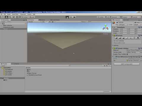 unity 3d terrain manipulation script beginner tutorial プログラミング  統一  地形  程序設計 統一  地形