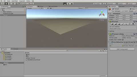 unity 3d terrain manipulation script beginner tutorial プログラミング  統一  地形  程序設計 統一  地形