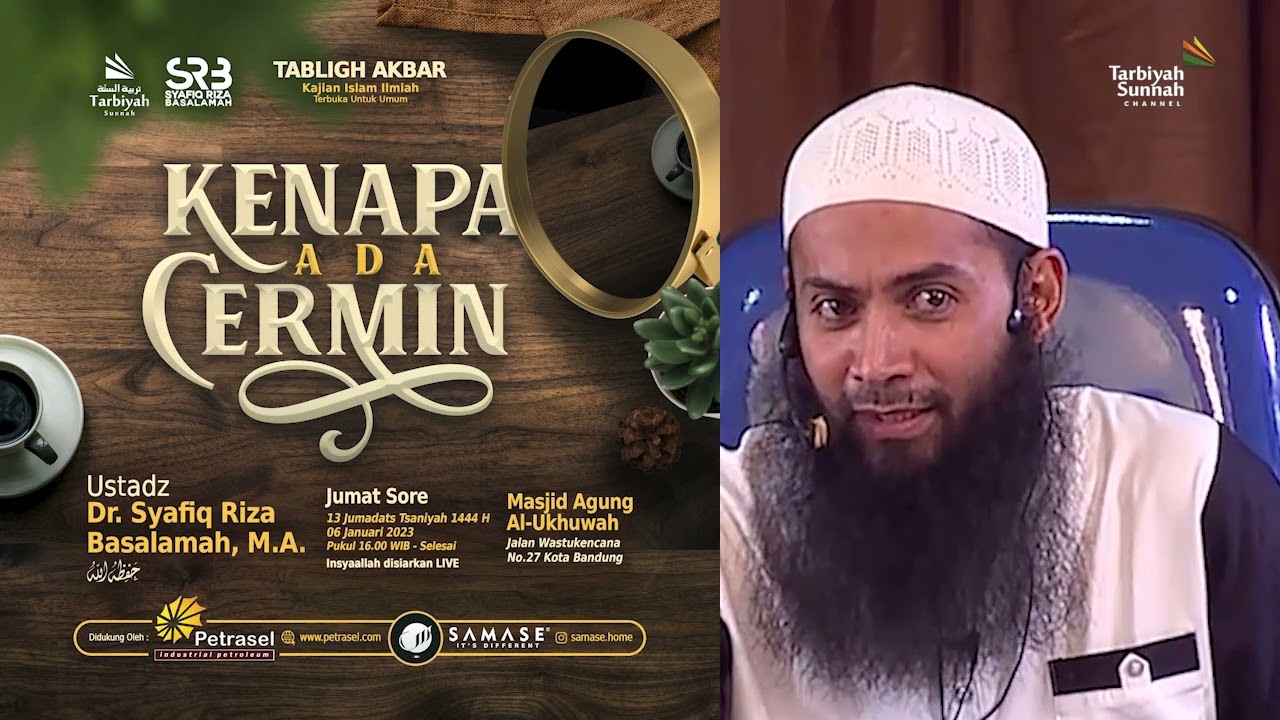 ⁣Info Tabligh Akbar Ustadz Dr. Syafiq bin Riza bin Hasan Basalamah, M.A. حفظه الله di Bandung 2023