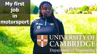 My first job in motorsport – student Amanda Kangai
