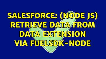 Salesforce: (Node JS) Retrieve data from data extension via FuelSDK-Node