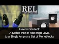 REL Acoustics How To: Connecting a Stereo Pair of RELs using the High Level Cable