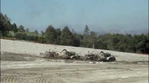 CAT 657E scrapers in action