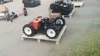 Mountain Orchard Clearing 600mm gasoline engine remote control mower robotic lawn mower lawn cutter