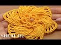 How to Crochet 6-Petal Flower Урок 59 Часть 1 из 2 Вязаный крючком цветок