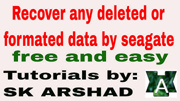 How to recover data by seagate recovery in free