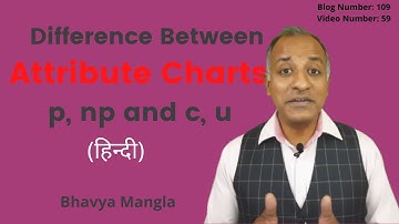 Difference between Attribute Control Chart (p, np, c, u) / IATF 16949 | HINDI | Bhavya Mangla