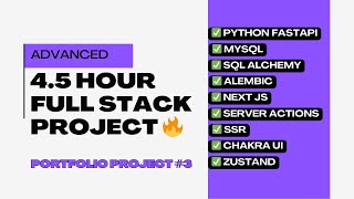 Ultimate Full Stack Tutorial 2025🌐 | FastAPI + Next.js + MySQL | portfolio project 3
