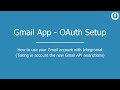 Gmail App - OAuth Setup Workflow (Updated February 2021)