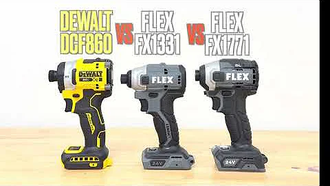 Dewalt  DCF860 VS Flex 1131 VS Flex 1171 Impact drivers comparison