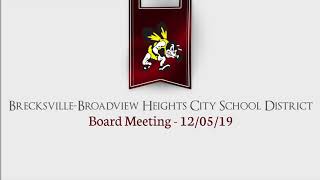 Board Meeting: December 5, 2019