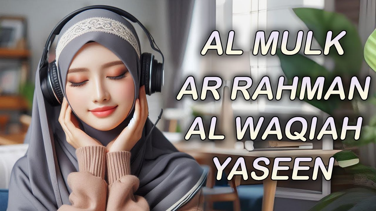 Peaceful Quran Recitation of Surah Al Mulk Al Waqiah Ar Rahman Yaseen - Relaxing Heart Melting Voice