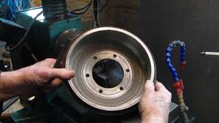 Citroen 2cv specialist tools. How to machine a 2cv6 front brake drum without special tools