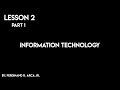 LESSON 2: Information technology - GE ELEC 1 - PART 1 - TAGLISH