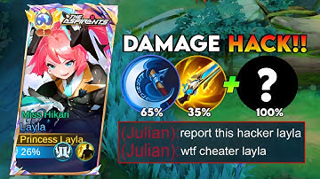 TOP GLOBAL LAYLA BEST BURST DAMAGE HACK BUILD FOR SOLO RANKED!! (MUST TRY) - MLBB)