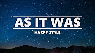 Harry Styles - As It Was (Lyrics)