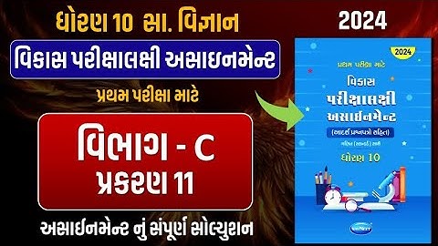 Std 10 S.S vikas assignment vibhag C | dhoran 10 samajik vigyan vikas assignment vibhag C ch 11 |