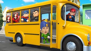 Wheels on the Bus Superheroes | @LetsgoMartin Nursery Rhymes & Kids Songs
