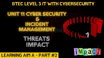 BTEC Level 3 IT - Unit 11 - Cyber Security & Incident Management - Part 02 - Impact of Threats (LAA)