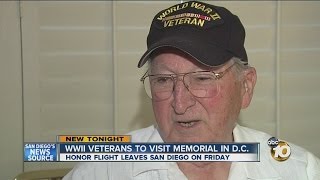 Local WWII veterans to take 'Honor Flight' to visit war memorial in Washington, DC
