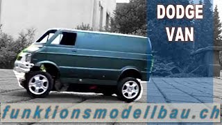 RC CAR DODGE VAN - Erste Testfahrt im Rohbau