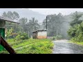 Heavy Rain in Indonesian Villages||cold and wet rainy season in Indonesian villages